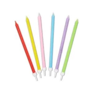 Blue Panda Velas de número 0 9 con portavelas 34