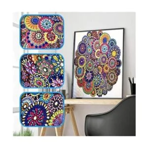 Hibah Pintura de diamantes de imitación de forma especial_2