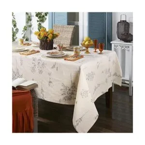 ColorBird Mantel de lino de algodón con estampado de