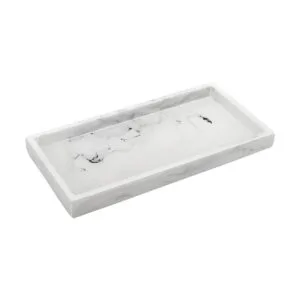 Emibele Organizador de joyas Bandeja de resina cuarto de_1