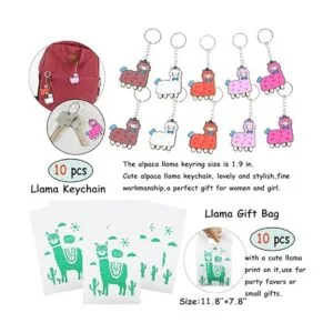 Llama Party Favors Supplies Llama Pulsera Anillo Collar_5