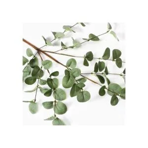 6 piezas de tallos artificiales verdes de hojas de_3