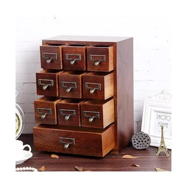 Mueble de medicina tradicional de madera maciza para_2
