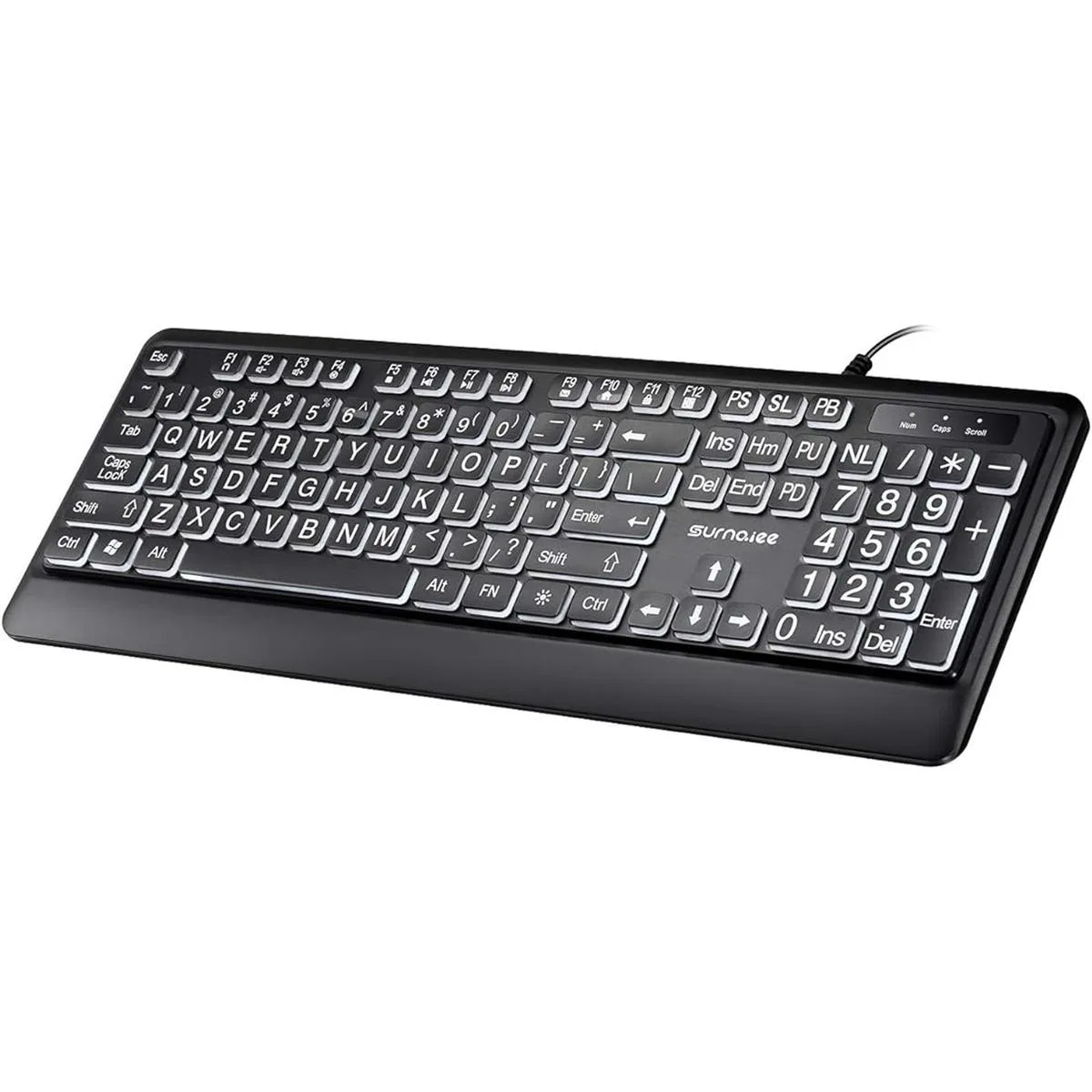SurnQiee Teclado de impresión de letras grandes 104_1