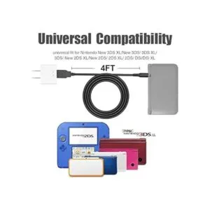 Paquete de 2 cables de carga USB de alimentación 3DS 2DS_2