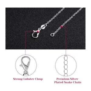 Selizo 30 unidades de collar de cadena chapada en plata_3