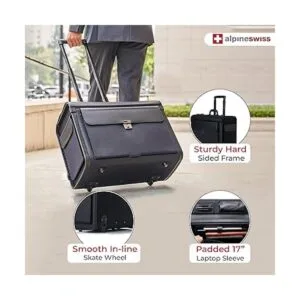 Alpine Swiss Maletín para portátil de 17 pulgadas con_2