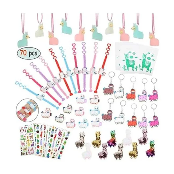 Llama Party Favors Supplies Llama Pulsera Anillo Collar_6