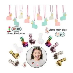 Llama Party Favors Supplies Llama Pulsera Anillo Collar_3