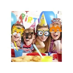Máscaras de fieltro de animales para niños suministros de_2