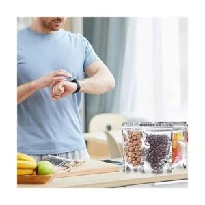 Paquete de 200 bolsas de Mylar con cierre de plata