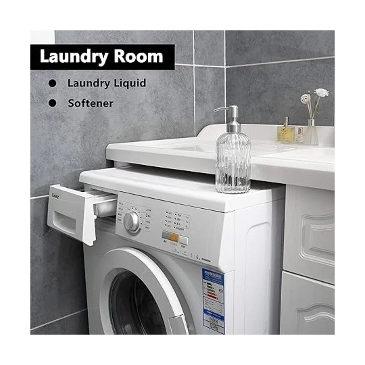 EasyTang Dispensador de jabón de vidrio transparente de 18_4