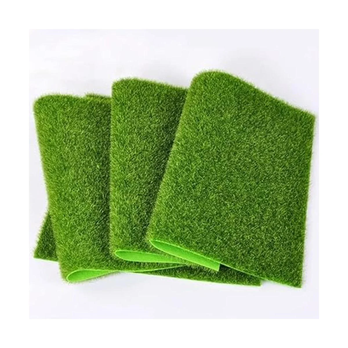 KISEER Paquete de 6 césped artificial en miniatura de 6 x