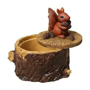 ToiM Cenicero de jardín estable con tapa para cigarrillos_1