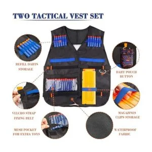 AILUKI paquete de 2 Kit de chaleco táctico para s_2