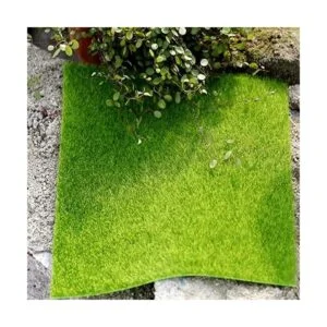 KISEER Paquete de 6 césped artificial en miniatura de 6 x