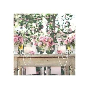 AdasBridal Cuerda de carrete de perlas blancas de_4