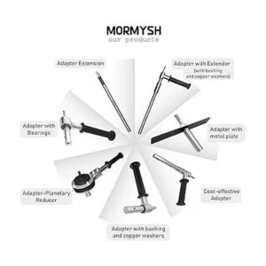 Adaptador de taladro de hielo con rodamientos 0.709 in_5