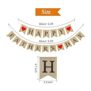 Fntacetik Bandera para el día del padre decoración del