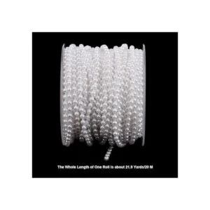 AdasBridal Cuerda de carrete de perlas blancas de_2