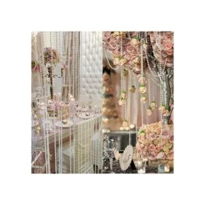 AdasBridal Cuerda de carrete de perlas blancas de_5