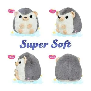 Bstaofy Juguete de peluche suave con luz de erizo de 10_4