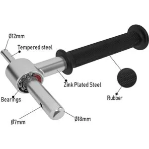 Adaptador de taladro de hielo con rodamientos 0.709 in_3