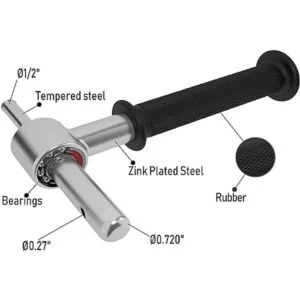 Adaptador de taladro de hielo con rodamientos 0.709 in_2