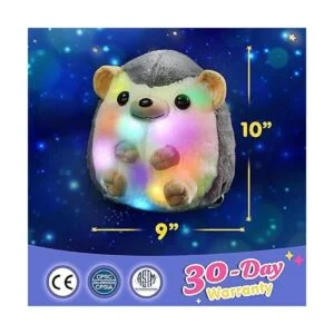 Bstaofy Juguete de peluche suave con luz de erizo de 10_3