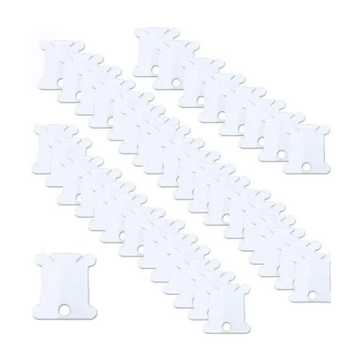 300 bobinas de hilo dental de plástico para cruz de hilo