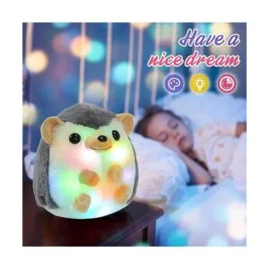 Bstaofy Juguete de peluche suave con luz de erizo de 10_6