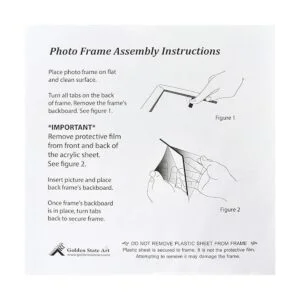 Golden State Art Marco cuadrado de aluminio de 12.5 x_6