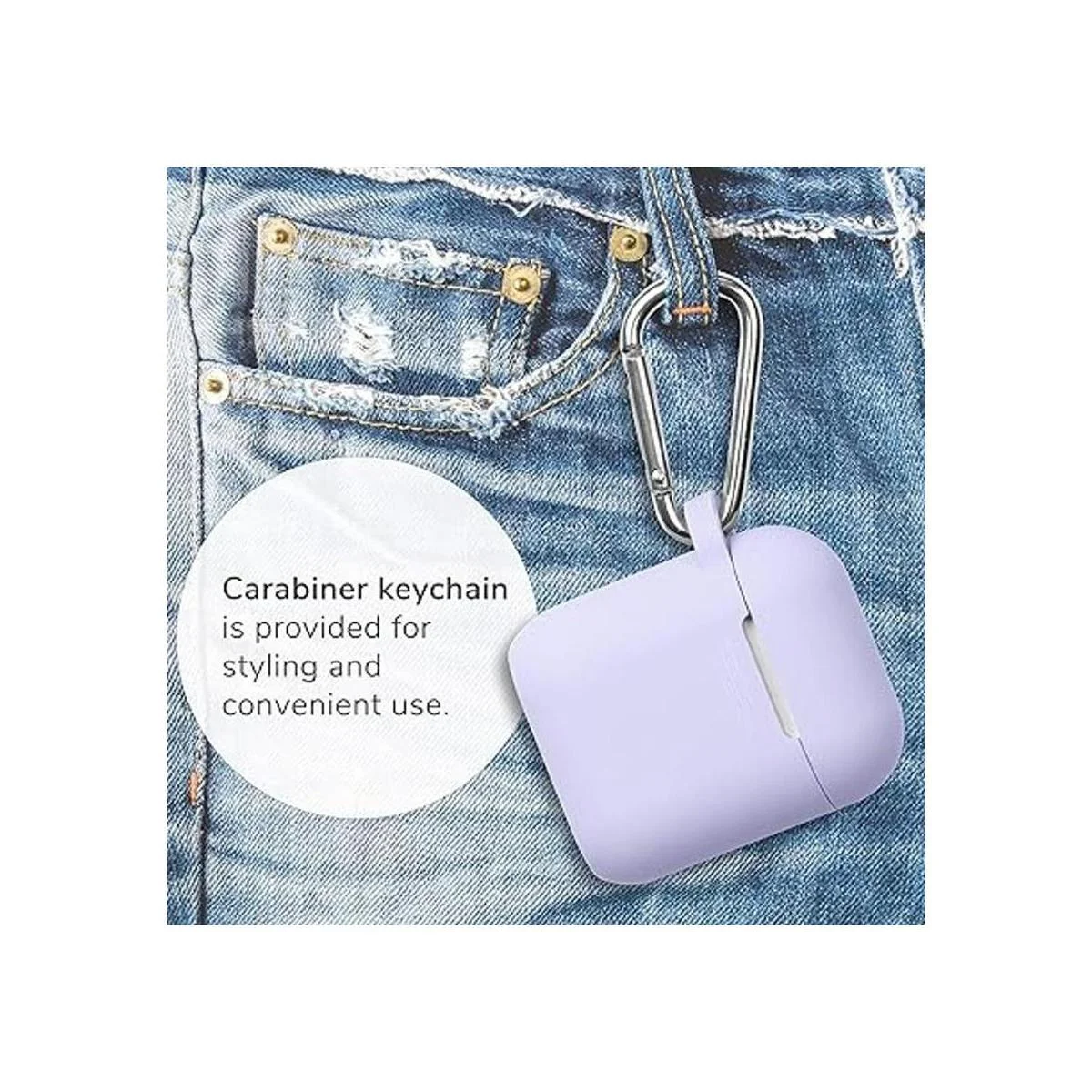 GMYLE Funda de silicona para AirPods fundas protectoras_5