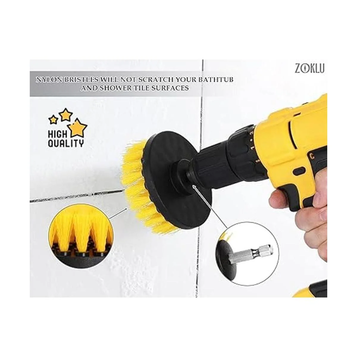 Juego de 3 piezas de accesorios de brocha para limpieza de_3