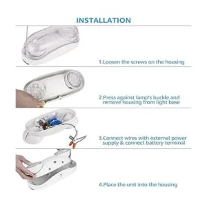 LEONLITE Luces LED de emergencia de ubicación húmeda con_5
