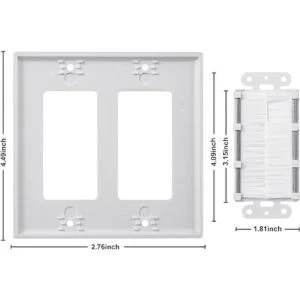 Cepillo de pared doble cuadrilla 2 paquetes cubierta de