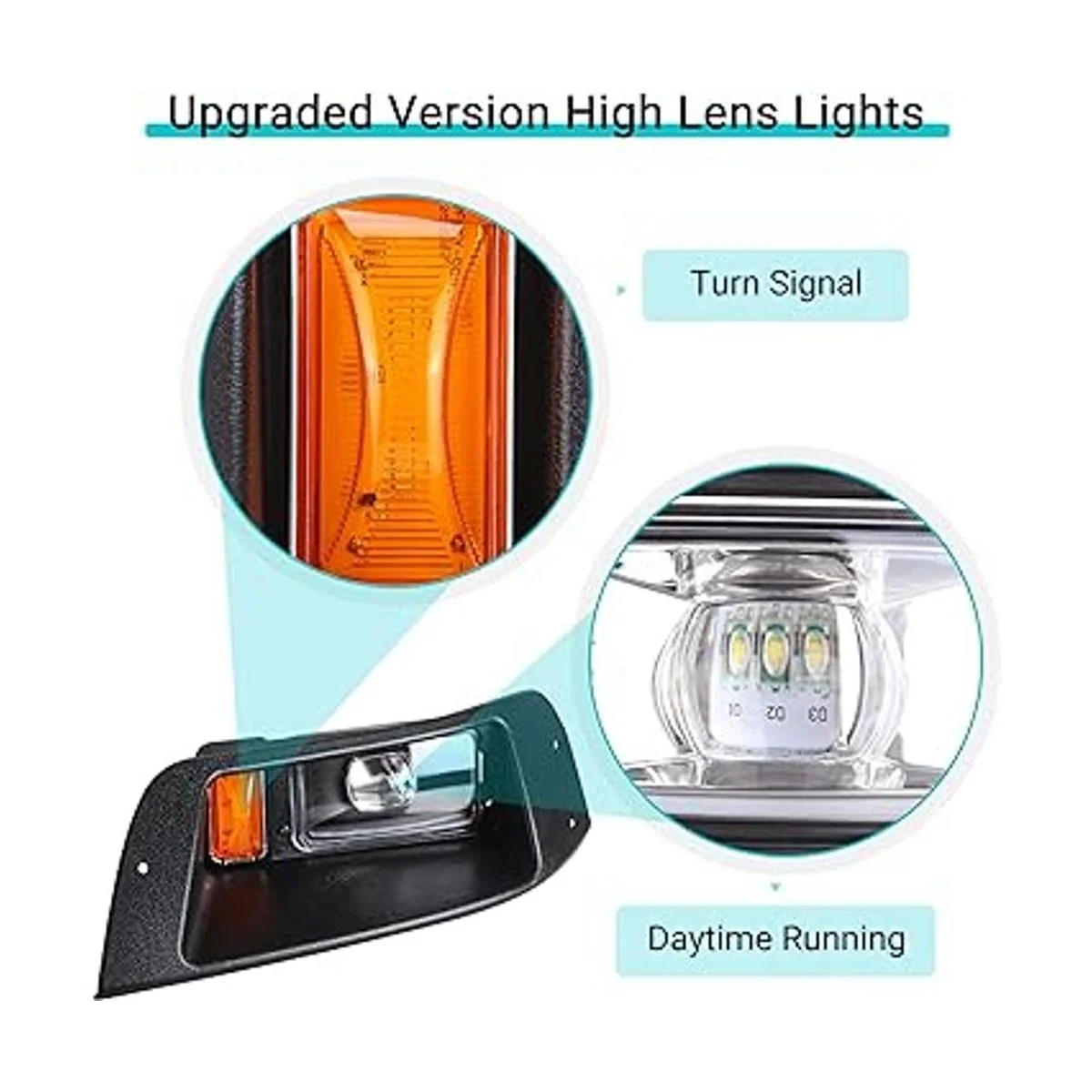 10L0L Kit de luces LED Ezgo TXT para carrito de golf con_2