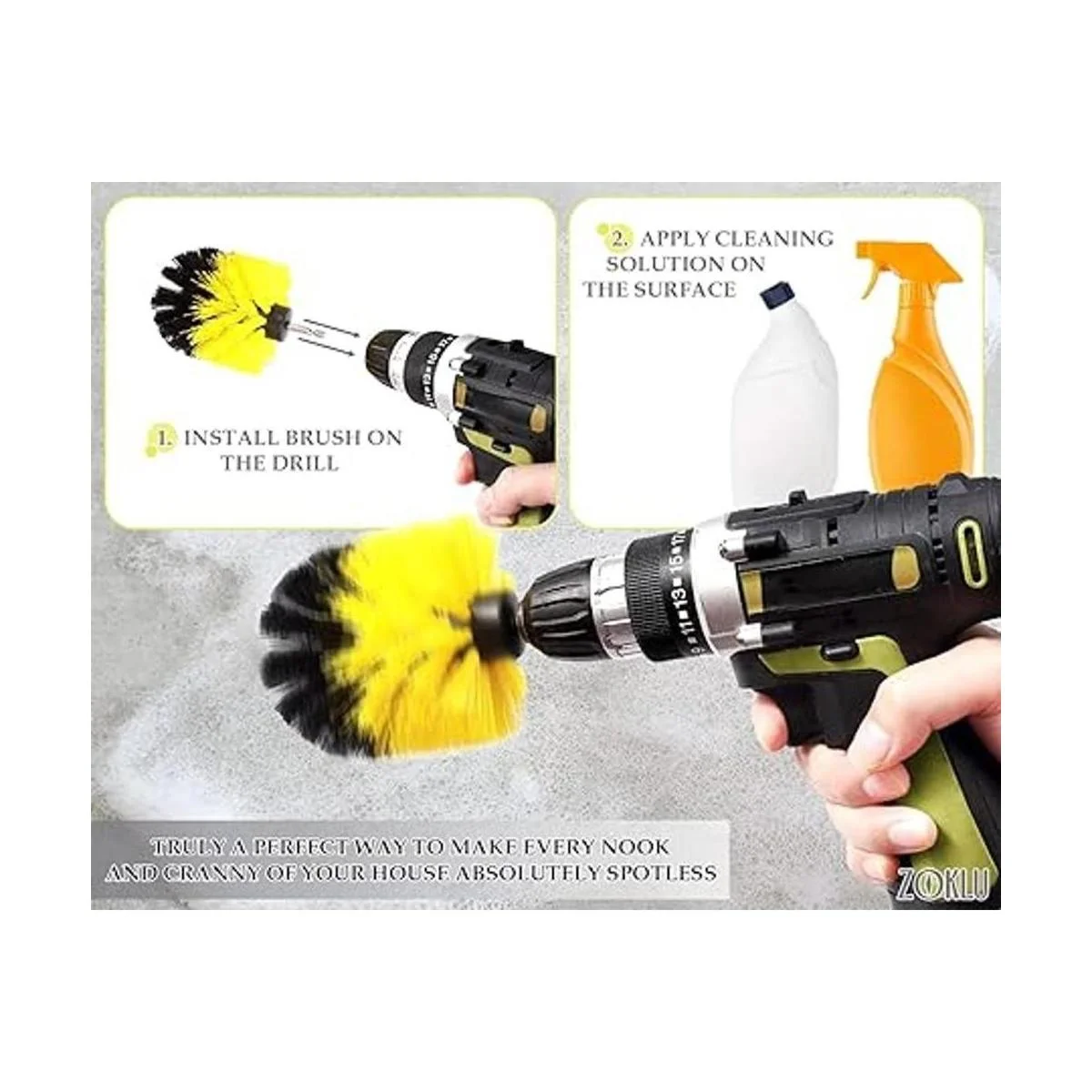 Juego de 3 piezas de accesorios de brocha para limpieza de_5