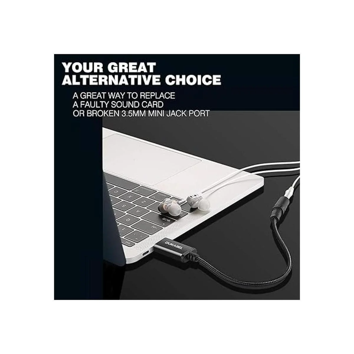 DUKABEL Adaptador de audio USB a conector de 0.138 in_3