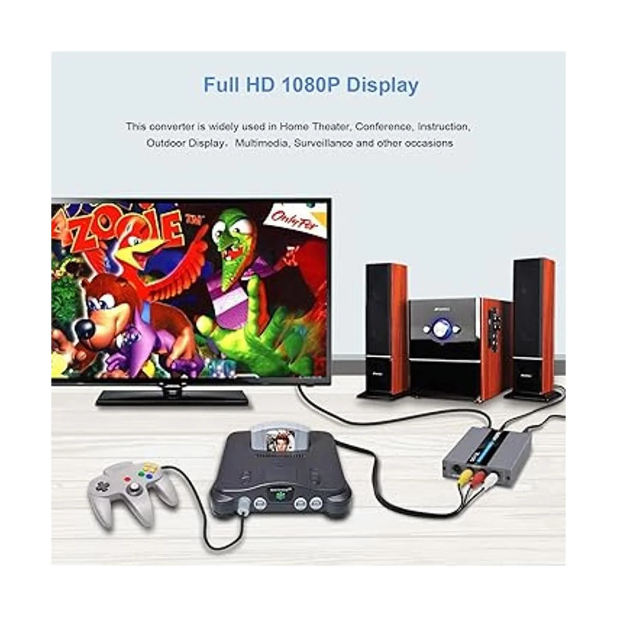 EASYCEL Convertidor RCA Svideo a HDMI RCA compuesto CVBS_6