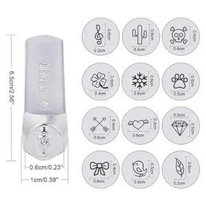 BENECREAT Paquete de 12 sellos 0.25 pulgadas_2