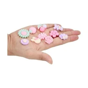 Onwon 100 piezas de resina de color caramelo 3D lazo de_6