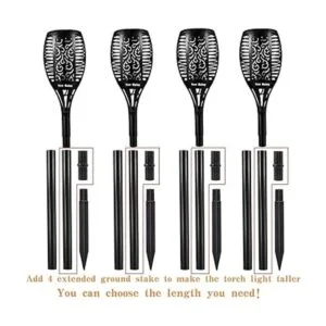 Antorchas solares para exteriores 4 unidades 96 luces_3