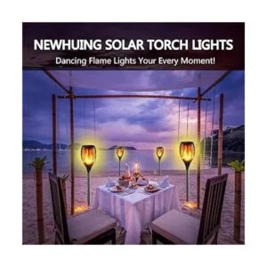 Antorchas solares para exteriores 4 unidades 96 luces_4