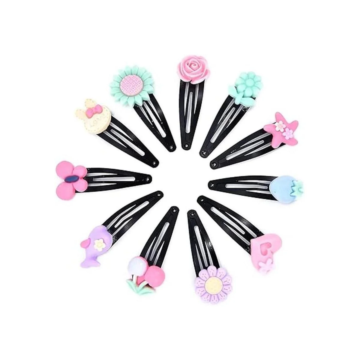 Onwon 100 piezas de resina de color caramelo 3D lazo de_5