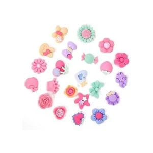 Onwon 100 piezas de resina de color caramelo 3D lazo de_2