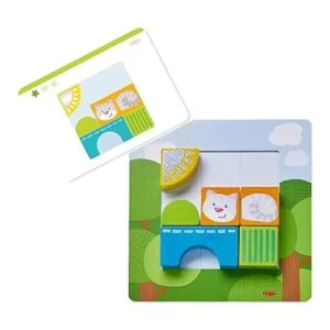 HABA Juego de rompecabezas de madera grueso con tarjetas_3