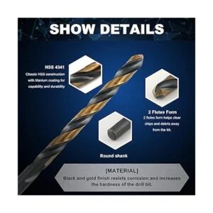 COMOWARE Juego de brocas de tamaño numérico 60 piezas_4