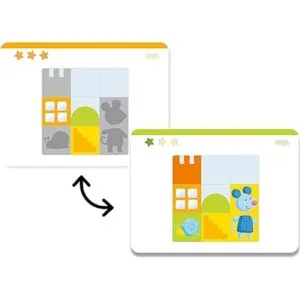 HABA Juego de rompecabezas de madera grueso con tarjetas_5