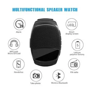 Reloj inalámbrico portátil con altavoz Bluetooth deportivo_2